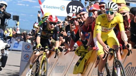 Salita, caldo e vento: Pogacar sul Ventoux respinge Vingegaard
