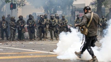 Trump’s border czar says he’s sending National Guard to fight LA anti-ICE protests as clashes continue into second day
