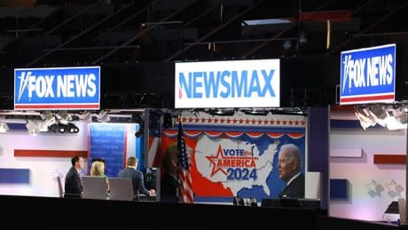 Right-wing Newsmax sues right-wing Fox News for dominating the market for conservative viewers