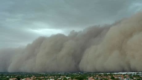 Southwest Monsoon Brings Dust Storms and Rain