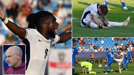 England Under-21s left sweating on spot in the Euros quarter-finals after 0-0 stalemate against stubborn Slovenia