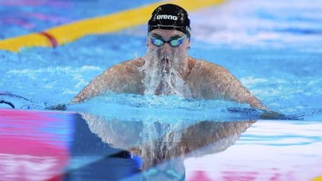 WK zwemmen: Caspar Corbeau buiten medailles op 100 meter schoolslag