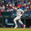 Schwarber hits 41st homer and Marsh goes deep among 4 hits as Phillies beat Rangers 9-1