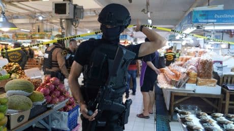 Gunman with a grudge kills 5 and wounds 2 at a Bangkok market before killing himself, police say