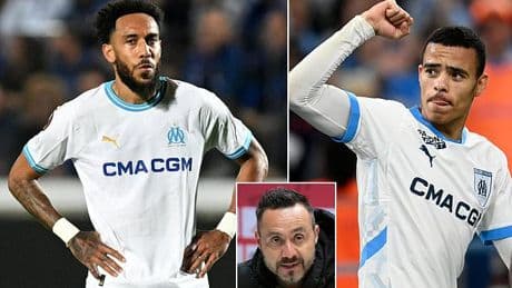 Pierre-Emerick Aubameyang opens up on why he linked up with Mason Greenwood at Marseille - as he reveals the one word former team-mate used to describe the former Man United man