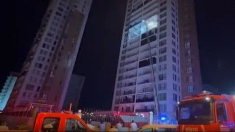 26 katlı binada korkutan yangın
