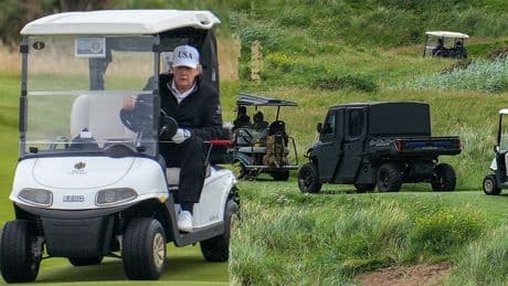 Secret Service debuts 'Golf Force One' armored vehicle to protect Trump while he plays his favorite sport