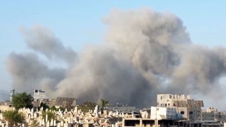 Rookwolken boven Gaza-stad na nieuwe luchtaanval Israël