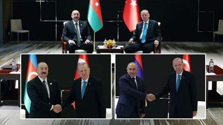 Cumhurbaşkanı Erdoğan Çin'de Aliyev ve Paşinyan ile bir araya geldi