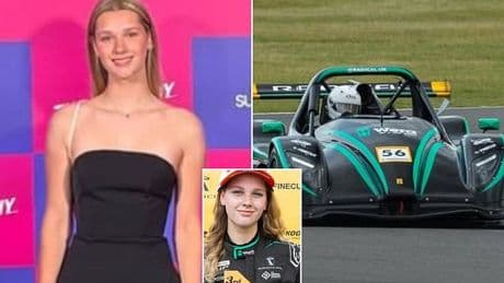 Teenager Robertson really is in the fast lane as she makes F1's Rookie Test drive line-up!