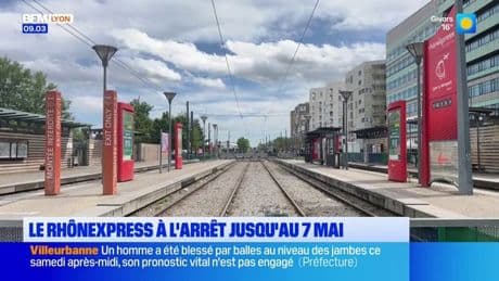 Lyon: le Rhôneexpress totalement à l'arrêt jusqu'au 7 mai inclus