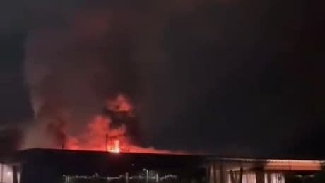 Massive fire rips through Fiorentina’s training ground in 2am blaze with three children and an adult rushed to hospital