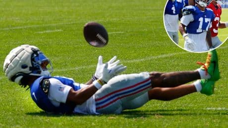 Wan’Dale Robinson’s perseverance rewarded with highlight-reel catch