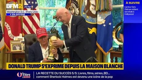World Cup 2026: le président de la FIFA remet à Donald Trump le trophée de la Coupe du monde