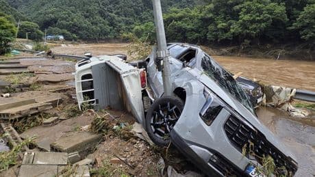 Zeker 14 mensen omgekomen door zware regenval Zuid-Korea
