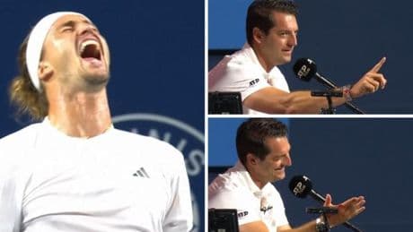 Zverev celebra antes de tiempo un &#039;ace&#039; y la reacción del juez de silla es impagable