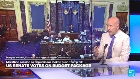 US Senate push to pass Trump's unpopular spending bill enters second day