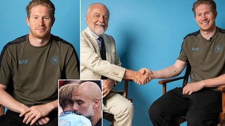 Napoli confirm Kevin De Bruyne signing as former Man City star joins Italian club after emotional Etihad exit