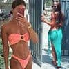 Rebekah Vardy flaunts her washboard abs in a skimpy bikini on Portugal trip with footballer husband Jamie