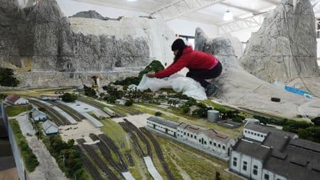 In a miniature world, climate change and environmental issues loom large
