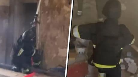 Doodenge momenten gefilmd: brandweermannen aangevallen tijdens werk