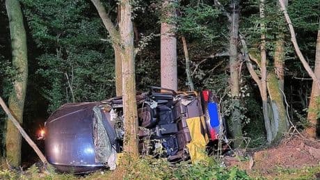 Four found dead in car with British number plate after crash in German forest