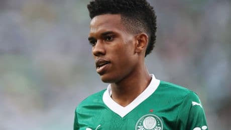 When does Estevao join Chelsea from Palmeiras?