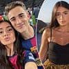Barcelona star Gavi and his stunning girlfriend go viral as they pack on the PDA at the club's LaLiga title party