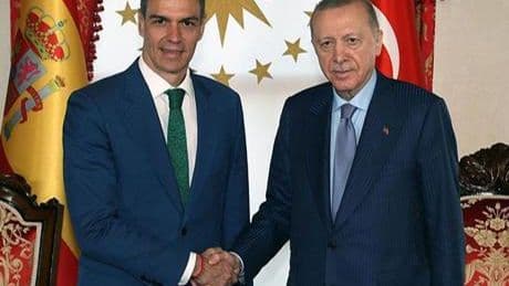 Dolmabahçe'de kritik zirve! Erdoğan, Pedro Sanchez'i kabul etti