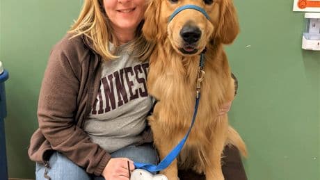 Killed Minnesota lawmaker Melissa Hortman’s beloved dog, Gilbert, lays in state with her and her spouse