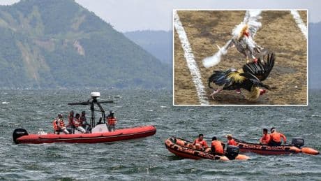 Dozens of cockfighting gamblers ‘strangled to death and dumped in volcanic lake’