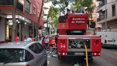 Declarado un incendio dentro del octavo piso de la Torre Asima de Palma