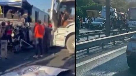 TEM Otoyolu'nda kaza, trafik durdu! Ölü ve yaralılar var