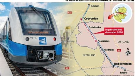 Trein tussen Coevorden en Duitsland na 87 jaar terug