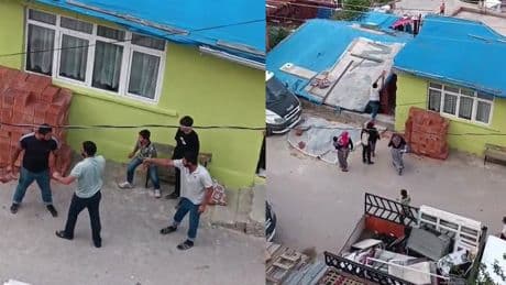 Kocaeli'de tuğlalı kavga! 2 grup birbirine girdi