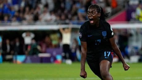 Michelle Agyemang reacts to wild journey from England ball girl to Euro 2025 saviour