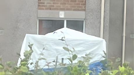 Man found dead in Scots town as forensic tent appears at scene of 'unexplained death'