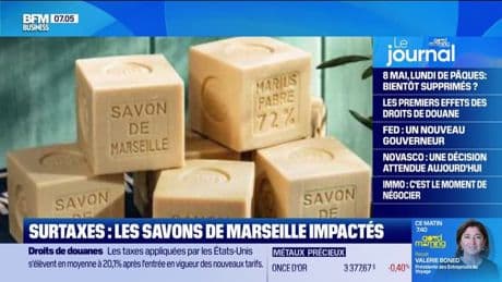 Droits de douane américains: cette entreprise de savons de Marseille  obligée d'augmenter de 10% le prix de son produit pour le consommateur américain