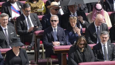 Mark Carney meets Pope Leo XIV after inaugural mass at the Vatican