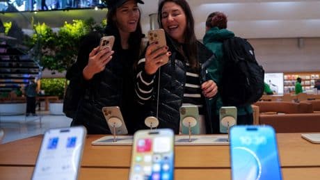 Apple blows past sales forecasts as customers snapped up iPhones ahead of Trump’s tariffs