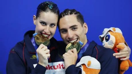Otro oro más para España: Iris Tió y Dennis González, campeones en el dúo mixto libre en Singapur