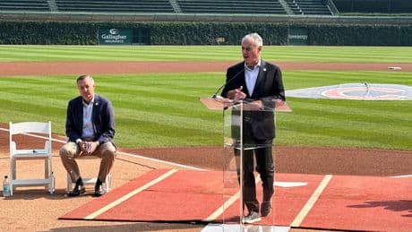 Wrigley Field chosen to host 2027 All-Star Game. Manfred downplays spat with Phillies' Harper