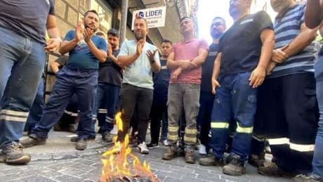 TTK işçilerinden TİS protestosu: Bordro yaktılar