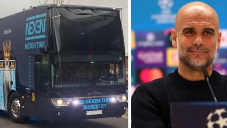 Nevera, microondas y Play Station: los lujos del autobús del Manchester City de Pep Guardiola que dejan en evidencia al de otros grandes clubs