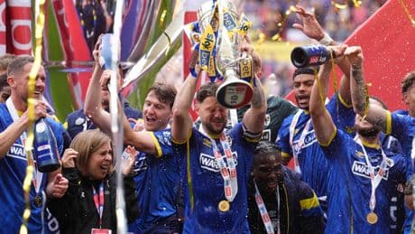 AFC Wimbledon seal promotion to League One with play-off final victory over Walsall