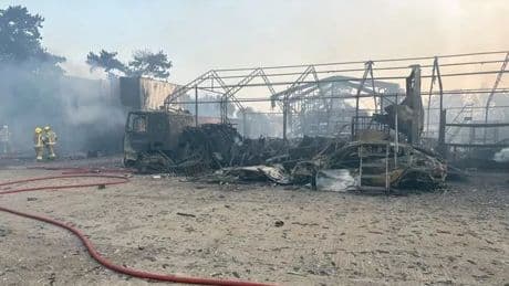 Race team's cars destroyed as UK factory burns down in terrifying blaze