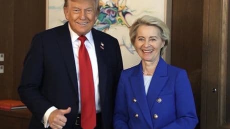 Von der Leyen y Trump se reunirán el domingo en Escocia para tratar de cerrar un acuerdo comercial