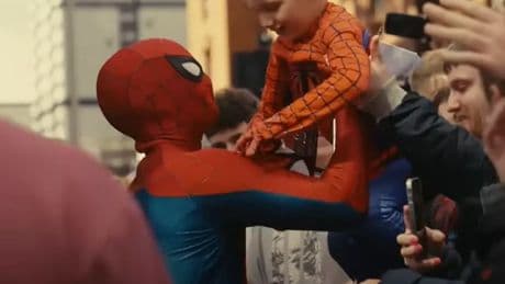 Spider-Man loving Glasgow boy meets Tom Holland as his dad cries 'tears of joy'