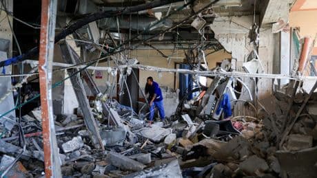 Wave of Israeli strikes on Gaza kill at least 48, hospitals say