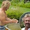 Noel Edmonds strips topless as ITV drops first look at his new life abroad after quitting the UK and being replaced on Deal Or No Deal